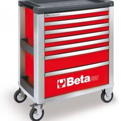 Beta Servante Atelier 039000003 C39-7/R Chariot à Outils à 7 Tiroirs Rouge -Sac à outils Soldes 2022 039000003 c39 7 r chariot a outils a 7 tiroirs rouge 5