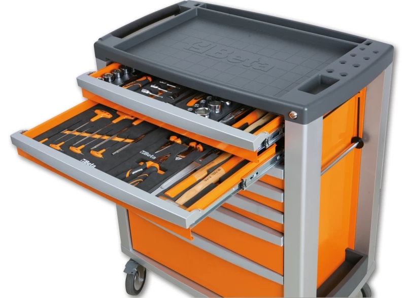 Beta Servante Atelier 039000033 C39-6/R Chariot à Outils Avec Six Tiroirs 5 Beta Servante Atelier 039000033 C39-6/R Chariot à Outils Avec Six Tiroirs – Image 5