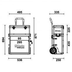Beta Servante Atelier 041000001 C41S Chariot à Outils 2 Pièces Orange -Sac à outils Soldes 2022 041000001 c41s chariot a outils 2 pieces orange 2