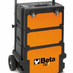 Beta Servante Atelier 042000002 C42H Chariot à Outils Avec 3 Compartiments Orange