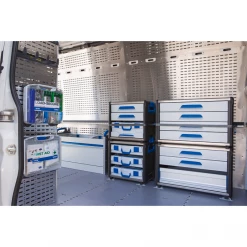 Sortimo Servante Atelier 1000003790 WorkMo 44-500 Avec 2 Tiroirs Et Une Tablette Rabattable