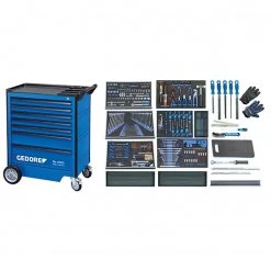 Gedore Servante Atelier 2005 AUTO Chariot à Outils Avec 7 Tiroirs 247 Pièces 2016222 -Sac à outils Soldes 2022 2005 auto chariot a outils avec 7 tiroirs 247 pieces 2016222 3