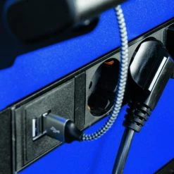 Projahn Servante Atelier 6501-51 Chariot D'atelier UNIVERSE Avec Diviseur électrique E-Power à 7 Tiroirs Bleus