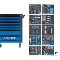 Gedore Servante Atelier WHL-L7-TS-308 Chariot à Outils 308-pièces 3082113 -Sac à outils Soldes 2022 whl l7 ts 308 chariot a outils 308 pieces 3082113 5