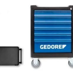 Gedore Servante Atelier WSL-MB6 Chariot à Outils Workster Smartline Black Edition 6 Tiroirs 3106691